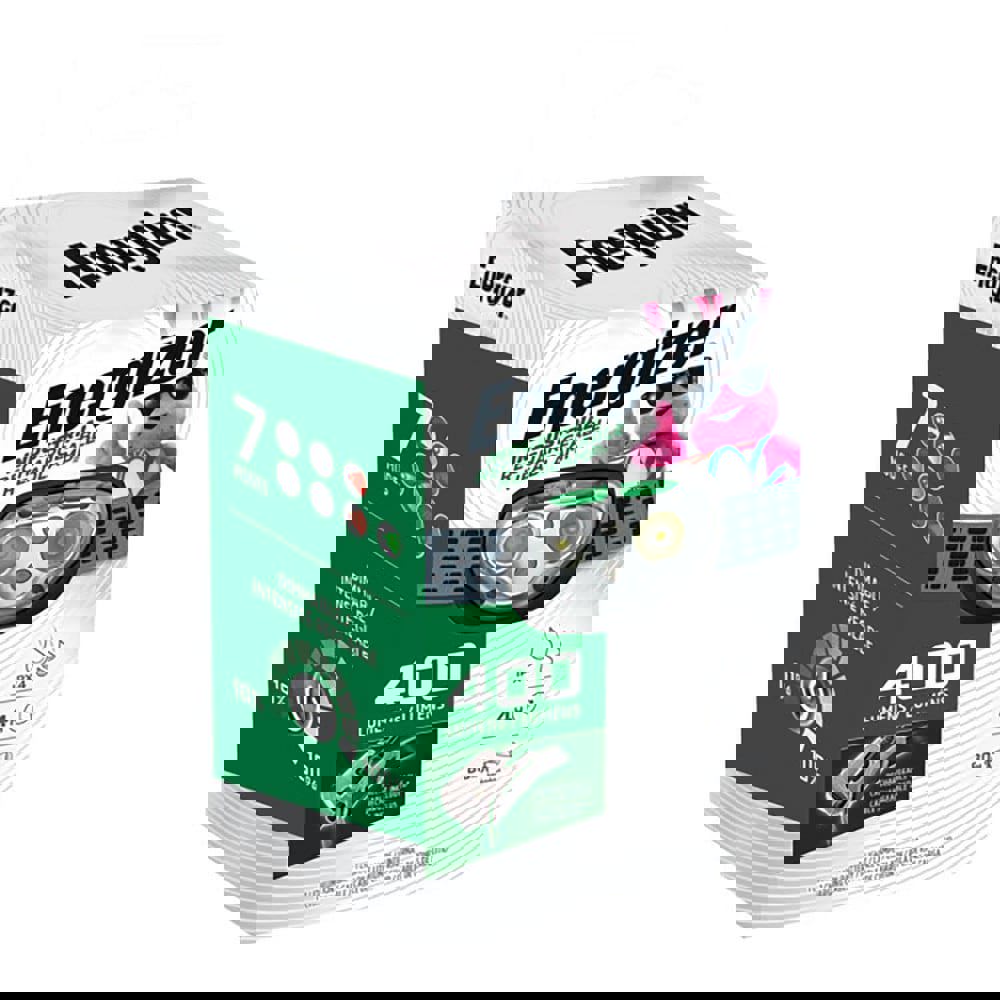 Flashlights; Light Output: 400lm ; Run Time: 15h ; Beam Distance: 80m ; Lumens: 400 ; Light Output Modes: High, Low, Wide, Wide Low, Red, Flashing Red, Green ; Housing Color: Green; Black